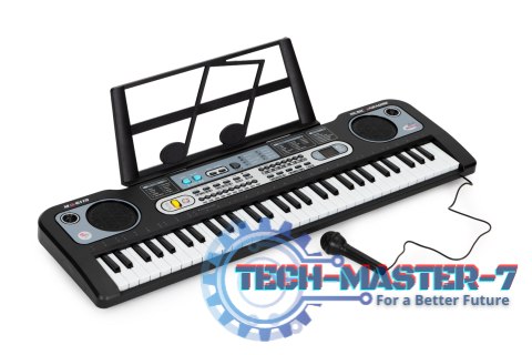 Duży keyboard pianino z mikrofonem dla dzieci + zasilacz MULTISTORE Duży keyboard pianino z mikrofonem dla dzieci + zasilacz MULTISTORE