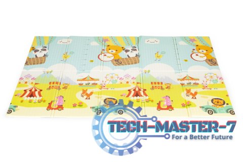 Mata piankowa edukacyjna dwustronna składana duża torba ECOTOYS ECOTOYS Mata piankowa edukacyjna dwustronna składana duża torba ECOTOYS ECOTOYS