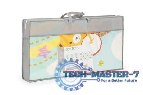 Mata piankowa edukacyjna dwustronna składana duża torba ECOTOYS ECOTOYS Mata piankowa edukacyjna dwustronna składana duża torba ECOTOYS ECOTOYS
