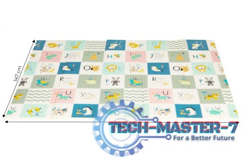Mata piankowa edukacyjna dwustronna składana duża torba ECOTOYS ECOTOYS Mata piankowa edukacyjna dwustronna składana duża torba ECOTOYS ECOTOYS