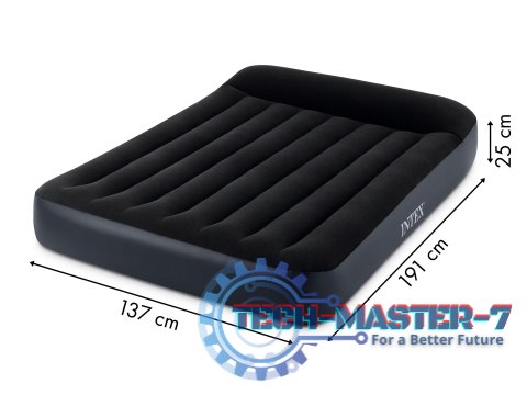 Materac dmuchany 191x137 cm dwuosobowy z pompką łóżko welur INTEX 64148N INTEX Materac dmuchany 191x137 cm dwuosobowy z pompką łóżko welur INTEX 64148N INTEX