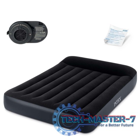 Materac dmuchany 203x152 cm z pompką łóżko welur Intex 64150ND INTEX