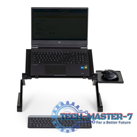 Podstawka stolik stojak pod laptop aluminiowy składany z regulacją 2 blaty ModernHome Podstawka stolik stojak pod laptop aluminiowy składany z regulacją 2 blaty ModernHome