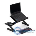 Podstawka stolik stojak pod laptop aluminiowy składany z regulacją 2 blaty ModernHome