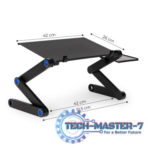 Podstawka stolik stojak pod laptop aluminiowy składany z regulacją 2 blaty ModernHome Podstawka stolik stojak pod laptop aluminiowy składany z regulacją 2 blaty ModernHome
