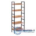 Reał loftowy wysoki 5 półek metal MDF ModernHome ModernHome
