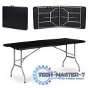 Stół składany cateringowy ogrodowy bankietowy 180cm - czarny ModernHome