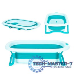 Wanienka dla dzieci wanna turstyczna składana odpływ zielona ECOTOYS ECOTOYS