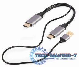 Adapter GEMBIRD A-HDMIM-DPM-01 HDMI - DisplayPort + USB