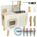 Kuchnia dla dzieci drewniana MDF LULILO RETRO akcesoria 73cm
