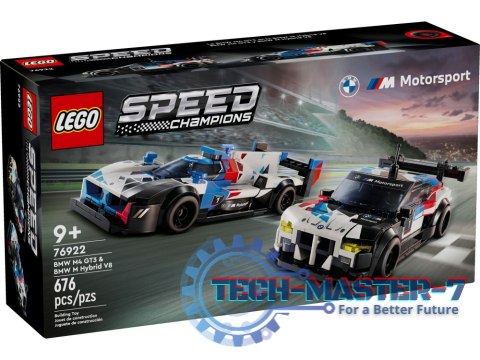 LEGO 76922 SPEED CHAMPIONS - Samochody wyścigowe BMW M4 GT3 & BMW M Hybrid V8