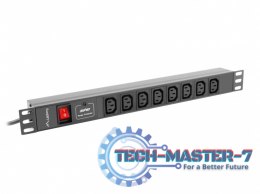 Listwa zasilająca LANBERG PDU-08I-0200-C20-BK