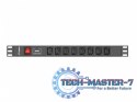 Listwa zasilająca LANBERG PDU-08I-0200-C20-BK
