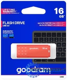 Pendrive (Pamięć USB) GOODRAM (16 GB /USB 3.0 /Pomarańczowy )