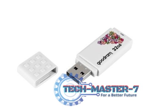 Pendrive (Pamięć USB) GOODRAM (32 GB /USB 2.0 /Biały z wzorem )
