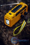 Radio przenośne Adler AD 1197 solarne turystyczne na korbkę biwakowe 3 sposoby ładowania latarka sygnał SOS 1200mAh