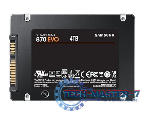 Dysk SSD SAMSUNG MZ-77E4T0B/EU 870 Evo (2.5″ /4 TB /SATA III (6 Gb/s) /560MB/s /530MB/s) Dysk SSD SAMSUNG MZ-77E4T0B/EU 870 Evo (2.5″ /4 TB /SATA III (6 Gb/s) /560MB/s /530MB/s)