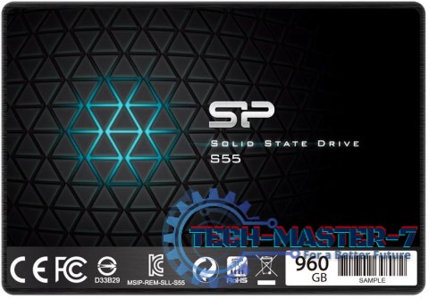 Dysk SSD SILICON POWER Slim S55 960 GB Slim S55 (2.5″ /960 GB /SATA III (6 Gb/s) /560MB/s /530MB/s)