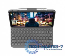 Etui z klawiaturą LOGITECH Etui z klawiaturą Slim Folio do iPada 10-tej generacji UK szare 920-011429