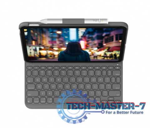 Etui z klawiaturą LOGITECH Etui z klawiaturą Slim Folio do iPada 10-tej generacji UK szare 920-011429 Etui z klawiaturą LOGITECH Etui z klawiaturą Slim Folio do iPada 10-tej generacji UK szare 920-011429