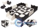 Mata edukacyjna piankowa puzzle 114 x 114 x 1 cm czarna 25 elementów