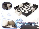 Mata edukacyjna piankowa puzzle 114 x 114 x 1 cm czarna 25 elementów