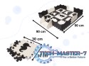 Mata edukacyjna piankowa puzzle 114 x 114 x 1 cm czarna 25 elementów