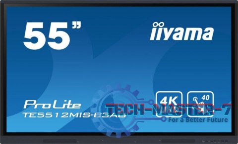 Monitor dotykowy IIYAMA TE5512MIS-B3AG (55" /IPS /60Hz /3840 x 2160 /Czarny )