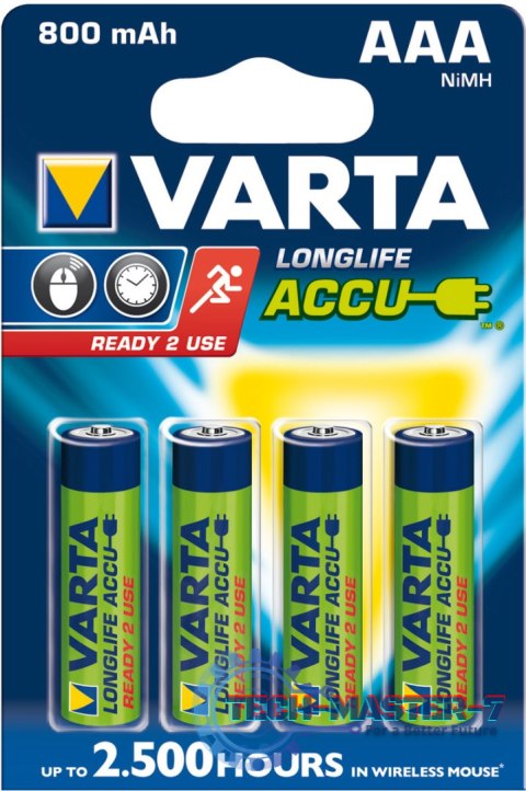 Baterie VARTA Niklowo-wodorkowa HR03 800mAh 4 szt. 56703101404