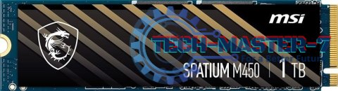 Dysk SSD MSI S78-440L920-P83 Spatium (M.2 2280″ /1 TB /PCI-E x4 Gen4 NVMe /3600MB/s /3000MB/s)