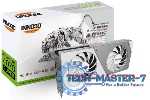 Karta graficzna INNO3D GeForce RTX 4070 SUPER TWIN X2 OC WHITE (N407S2-126XX-186162W) Karta graficzna INNO3D GeForce RTX 4070 SUPER TWIN X2 OC WHITE (N407S2-126XX-186162W)