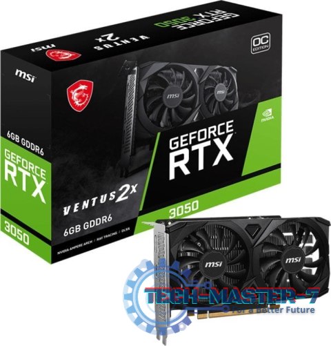 Karta graficzna MSI GeForce RTX 3050 Ventus 2X E OC 6GB GDDR6 (V812-055R) Karta graficzna MSI GeForce RTX 3050 Ventus 2X E OC 6GB GDDR6 (V812-055R)