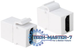 LOGILINK- Przejściówka Keystone MM HDMI żeński / żeński, snap-in mounting