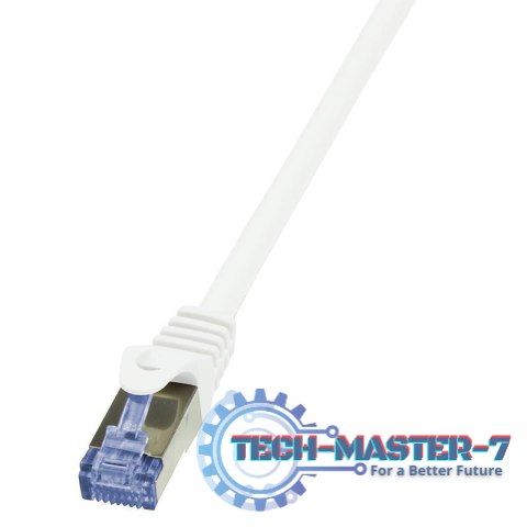 LOGILINK S/FTP Cat.6a 1 m Biały 1 Patchcord