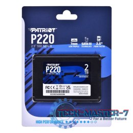 Dysk SSD PATRIOT P220S2TB25 P220 (2.5″ /2 TB /SATA III (6 Gb/s) /550MB/s /500MB/s)