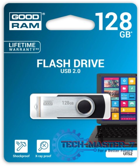Pendrive GOODRAM Twister 128 GB USB 2.0 Czarny (128 GB /USB 2.0 /Czarny ) Pendrive GOODRAM Twister 128 GB USB 2.0 Czarny (128 GB /USB 2.0 /Czarny )