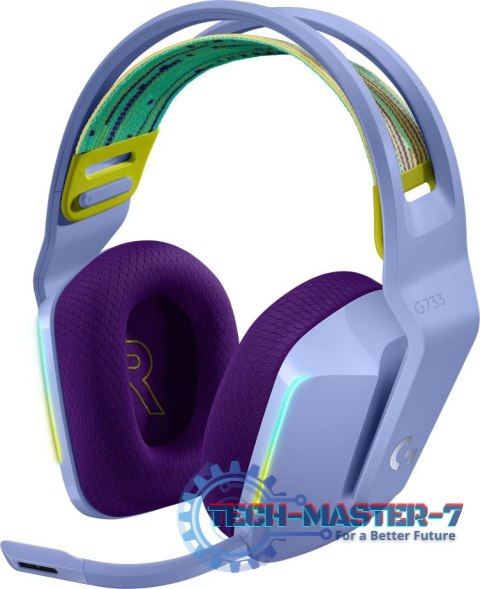 Słuchawki bezprzewodowe LOGITECH G733 Lightspeed Fioletowy (Fioletowy)
