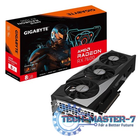 Karta graficzna GIGABYTE Radeon RX 7600 Gaming OC 8G GDDR6 (GV-R76GAMING OC-8GD)