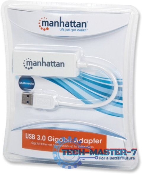 Karta sieciowa przewodowa MANHATTAN Adapter SuperSpeed USB 3.0 506847 Karta sieciowa przewodowa MANHATTAN Adapter SuperSpeed USB 3.0 506847