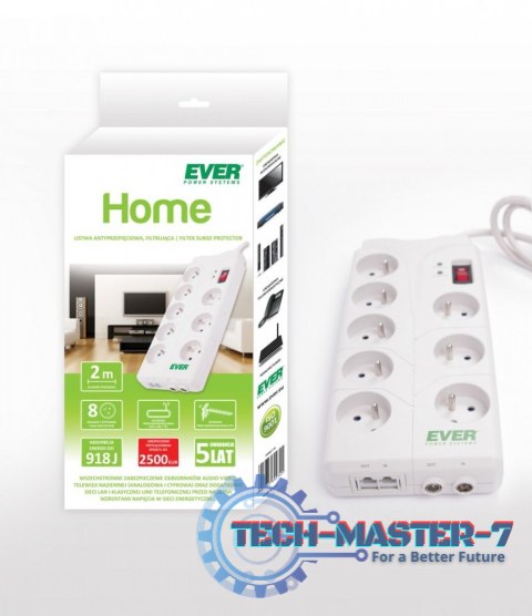 Listwa zasilająca EVER Home (2 m) T/LZ05-HOM019/0000 Listwa zasilająca EVER Home (2 m) T/LZ05-HOM019/0000