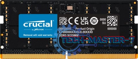 Pamięć CRUCIAL (SODIMM/DDR5/48 GB/5600MHz/46CL/SINGLE) Pamięć CRUCIAL (SODIMM/DDR5/48 GB/5600MHz/46CL/SINGLE)
