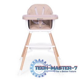 Fotelik krzesełko do karmienia dzieci 2w1 beżowy ECOTOYS ECOTOYS