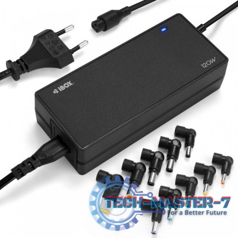 IUZA120WA Zasilacz sieciowy IBOX 120W Wymienne końcówki