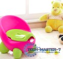 Nocnik toaleta sedes dla dzieci wyjmowany wkład antypoślizgowe nóżki różowo-zielony ECOTOYS ECOTOYS