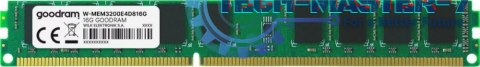 Pamięć GOODRAM (UDIMM/DDR4/16 GB/3200MHz/1.2V/22 CLCL/DUAL) Pamięć GOODRAM (UDIMM/DDR4/16 GB/3200MHz/1.2V/22 CLCL/DUAL)