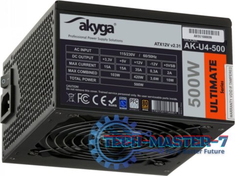 Zasilacz PC AKYGA 500W AK-U4-500 Zasilacz PC AKYGA 500W AK-U4-500