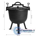 Kociołek żeliwny stojący 15L garnek myśliwski ognisko grill MultiGarden MULTI GARDEN