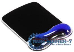 Podkładka pod mysz Crystal Mouse Pad Wave - żelowa, niebiesko-czarna