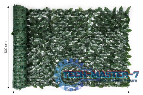 Sztuczny żywopłot 300x100 cm bluszcz zielona ściana maskująca MULTI GARDEN Sztuczny żywopłot 300x100 cm bluszcz zielona ściana maskująca MULTI GARDEN