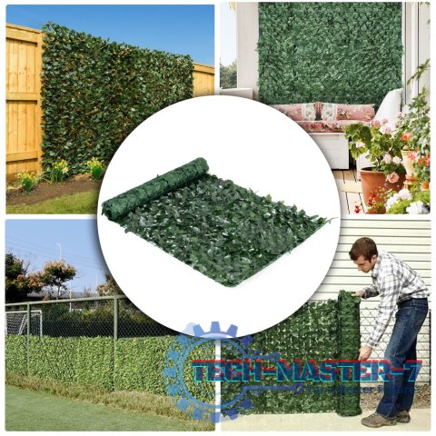 Sztuczny żywopłot 300x100 cm bluszcz zielona ściana maskująca MULTI GARDEN Sztuczny żywopłot 300x100 cm bluszcz zielona ściana maskująca MULTI GARDEN